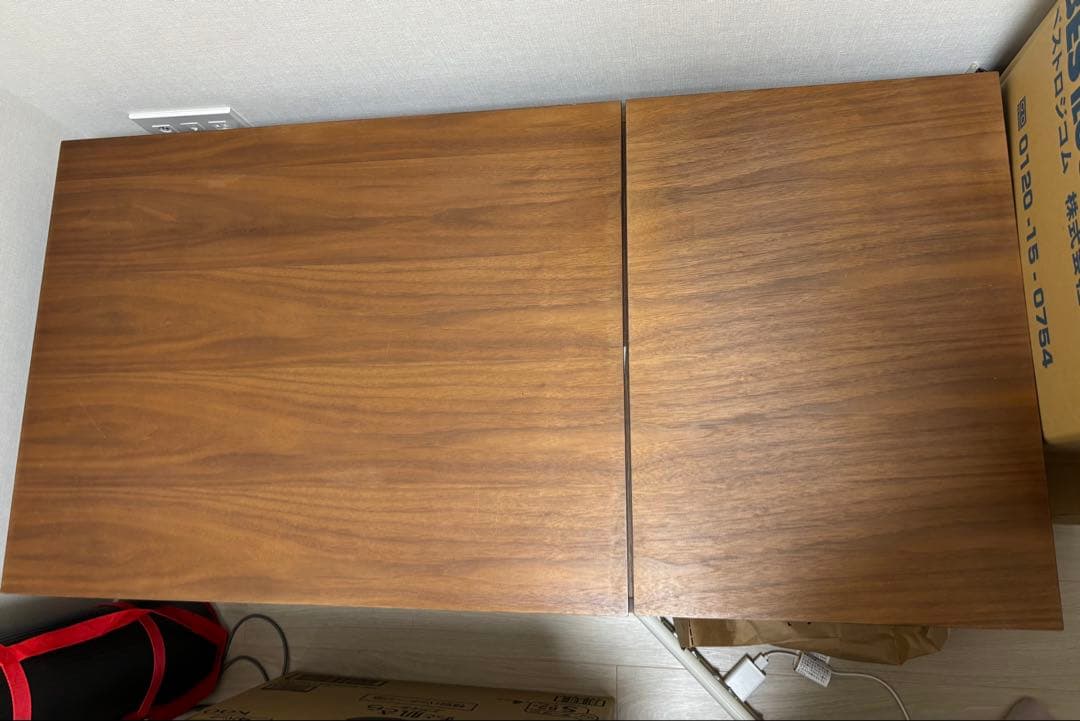 ニトリ　昇降センターテーブル　ミドルブラウン