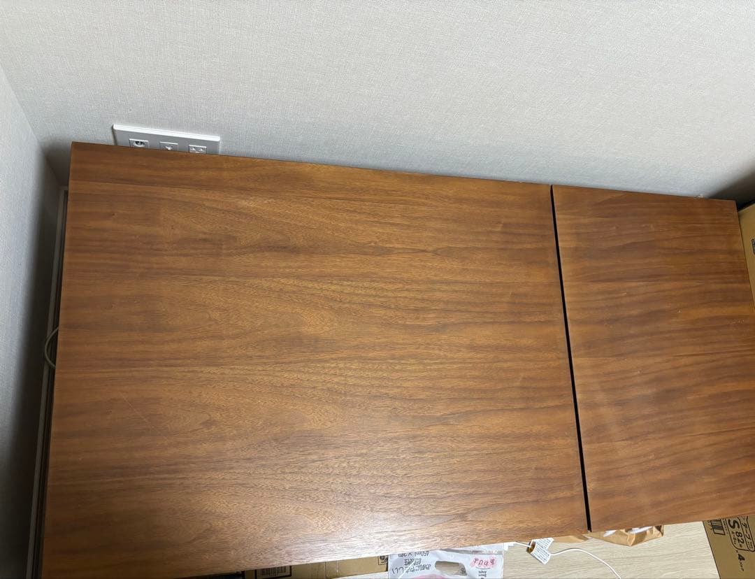 ニトリ　昇降センターテーブル　ミドルブラウン