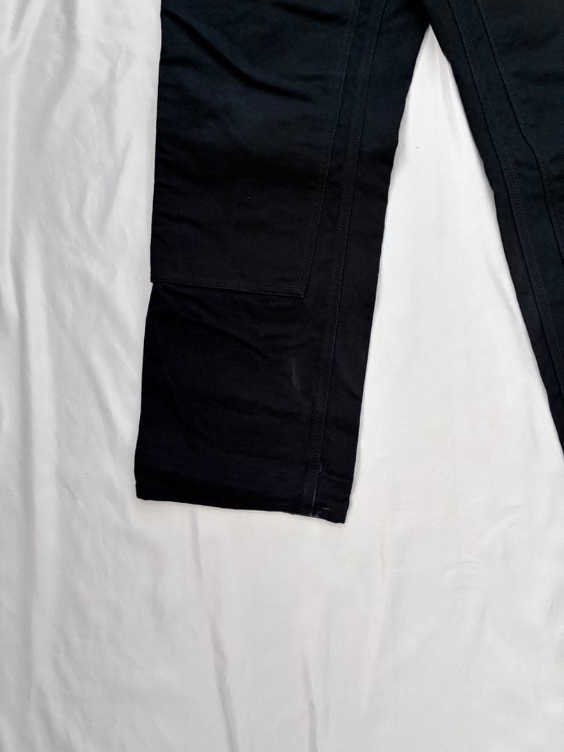 アメリカ製 Carhartt ダブルニー ブラック USA製 36x30 黒