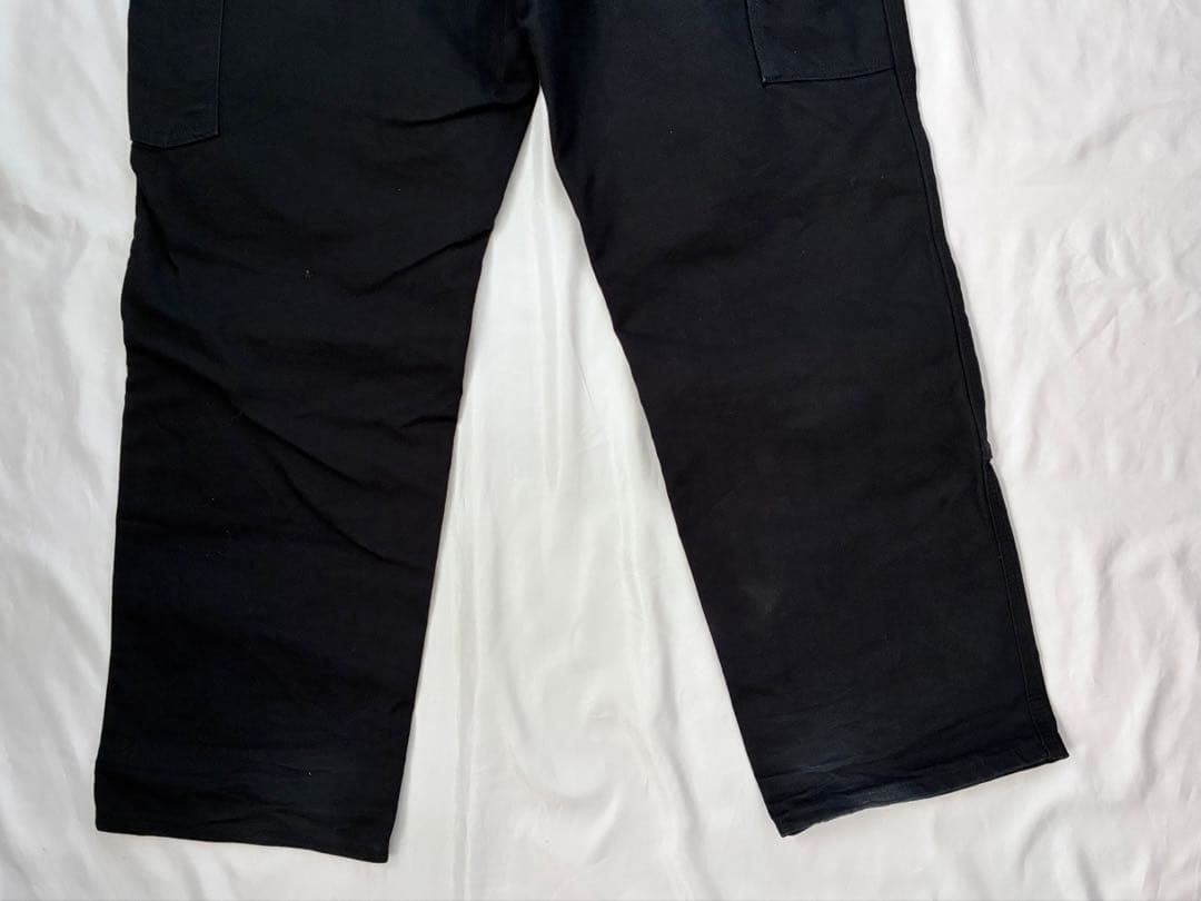 アメリカ製 Carhartt ダブルニー ブラック USA製 36x30 黒