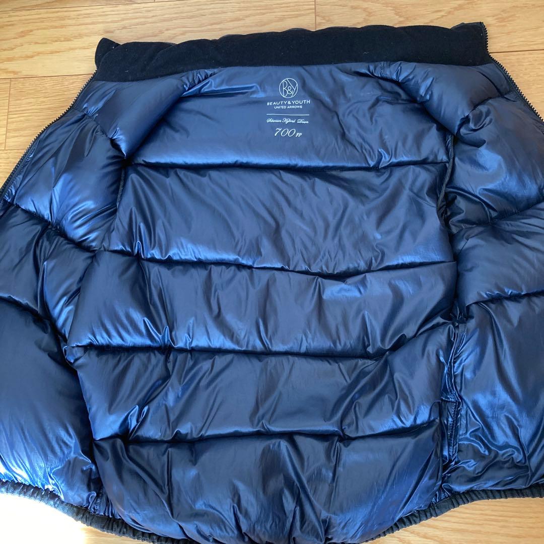 UNITED ARROWS 700フィルパワー ダウンベスト チャコールグレー