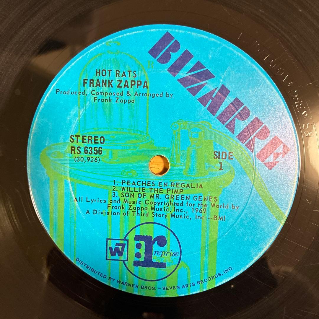 フランクザッパ 名盤 レコード ホットラッツ USオリジナル盤