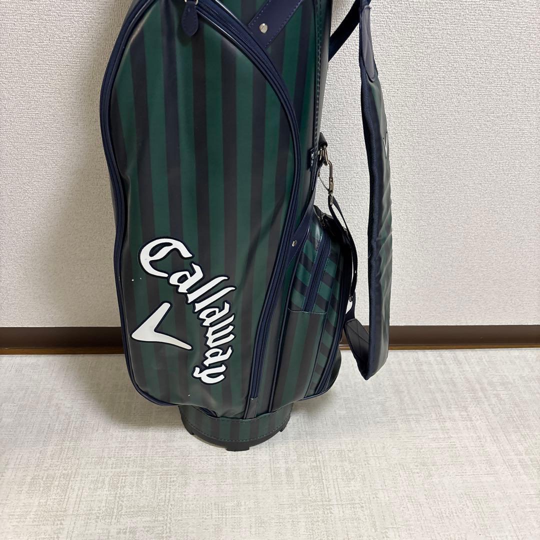 Callaway キャディバッグ 防水 緑と黒のストライプ　メンズ