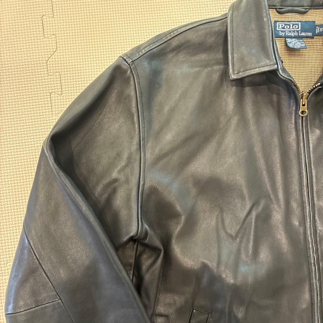 ポロラルフローレン　ラルフローレン　レザージャケット　90s ブラック