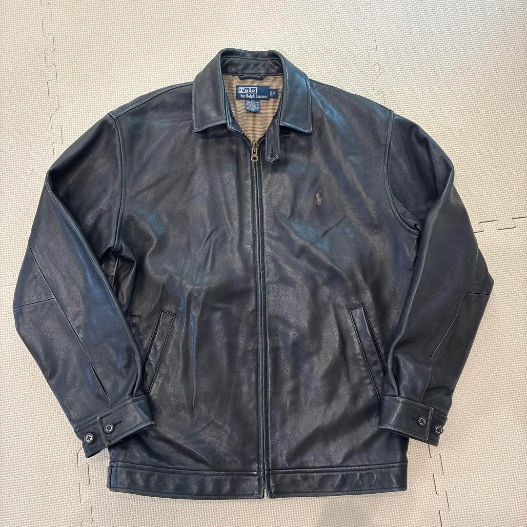 ポロラルフローレン　ラルフローレン　レザージャケット　90s ブラック