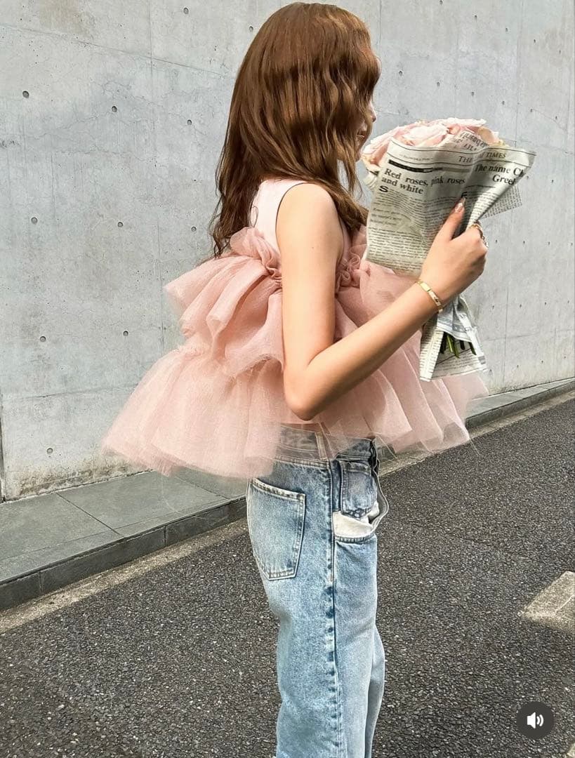 sheller シェリエ　bloom organdy tops
