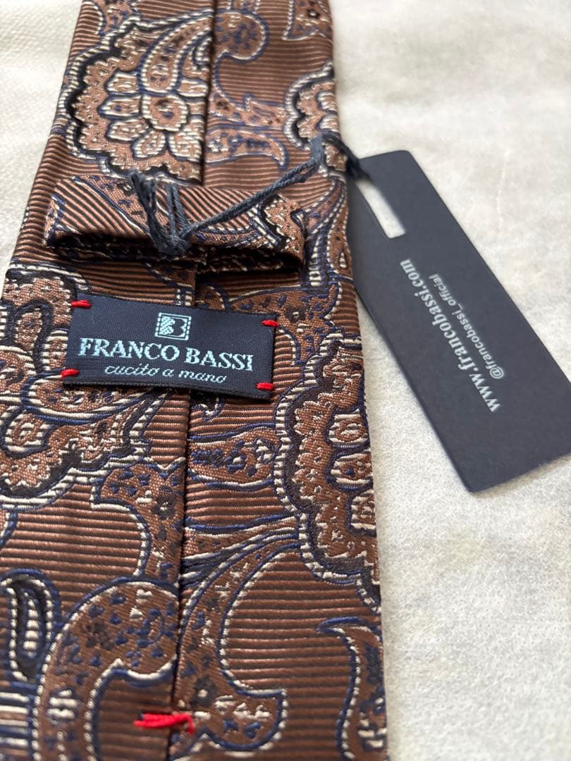 FRANCO BASSI フランコバッシ ペイズリー ネクタイ