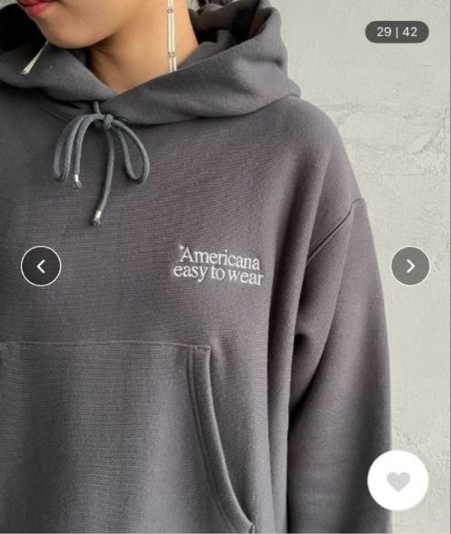 【新品】AmericanaxJEANS FACTORY 別注　ロゴ刺繍スウェット
