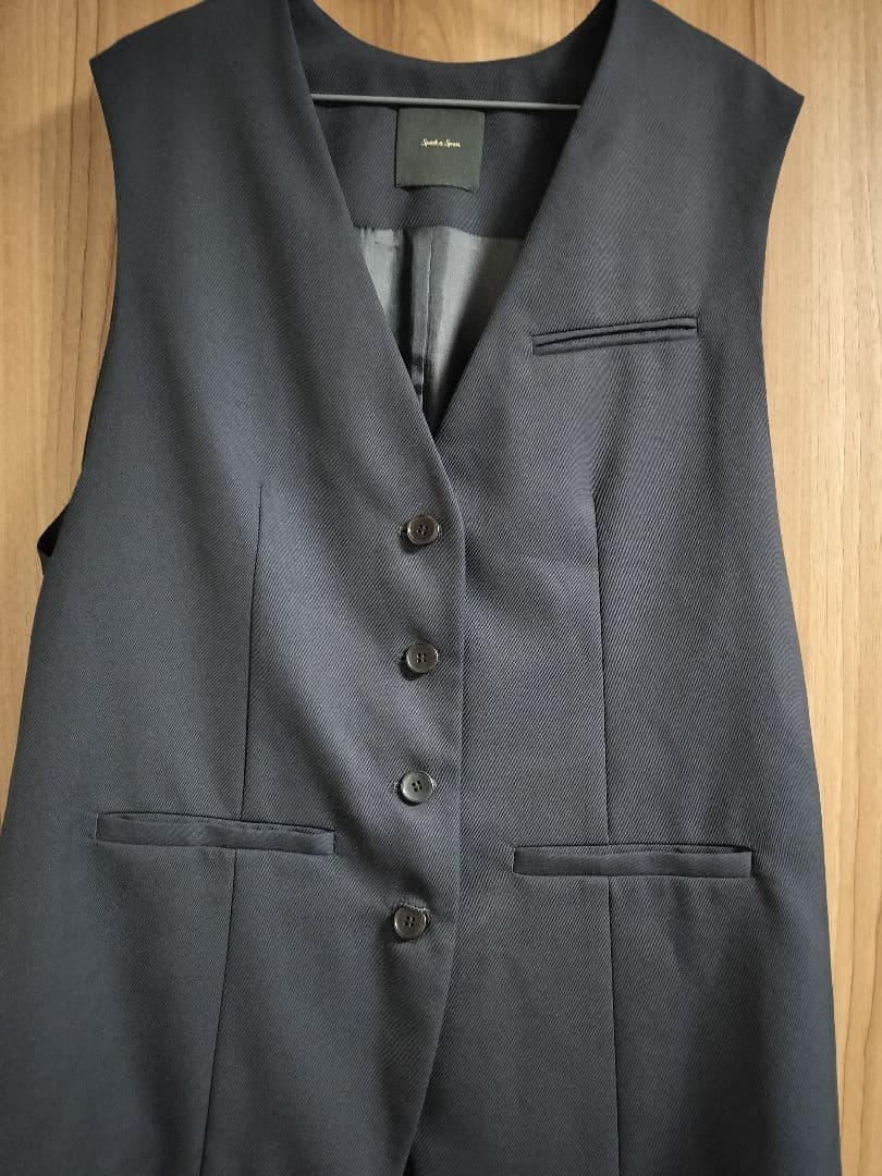 未使用Spick & Span ネイビー カルゼオーバージレ