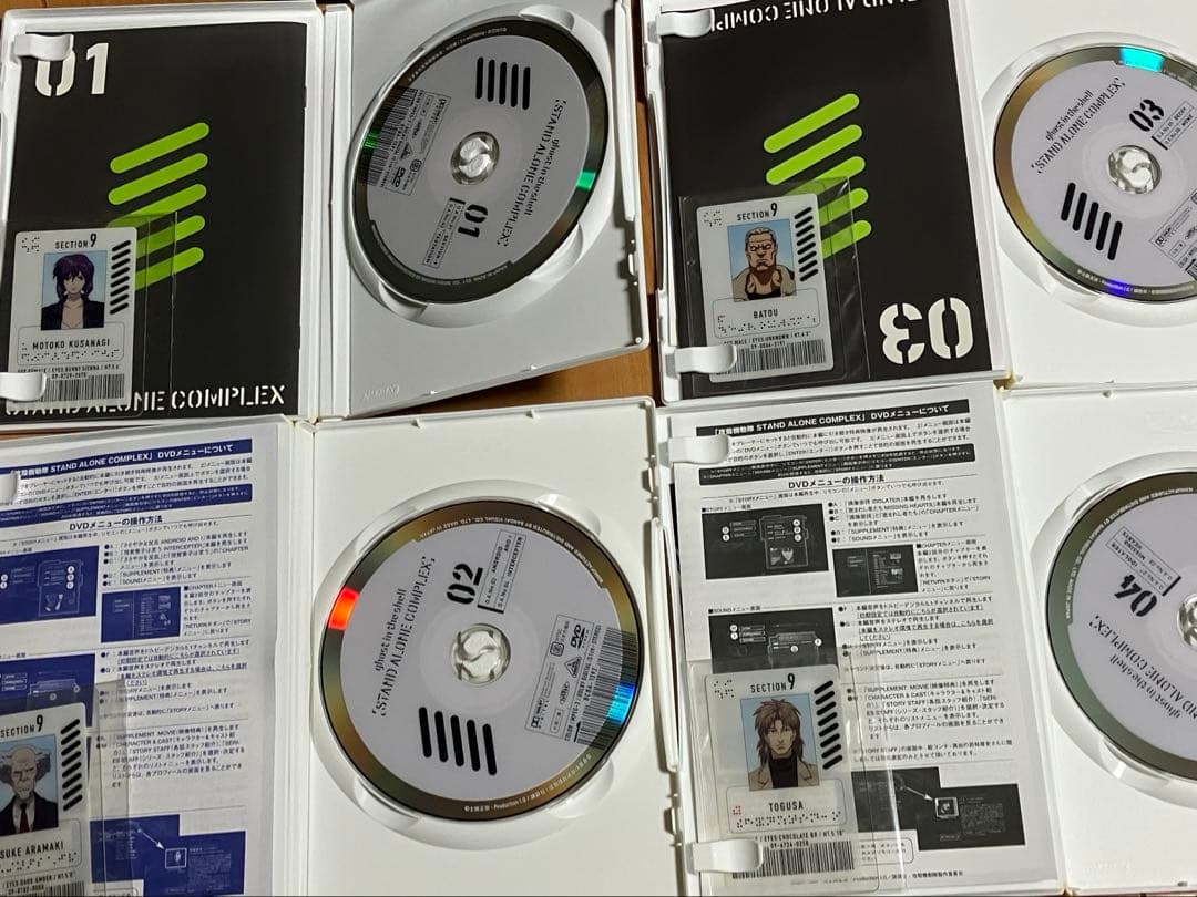 攻殻機動隊DVDセット　まとめ売り　初回特典IDカード付属