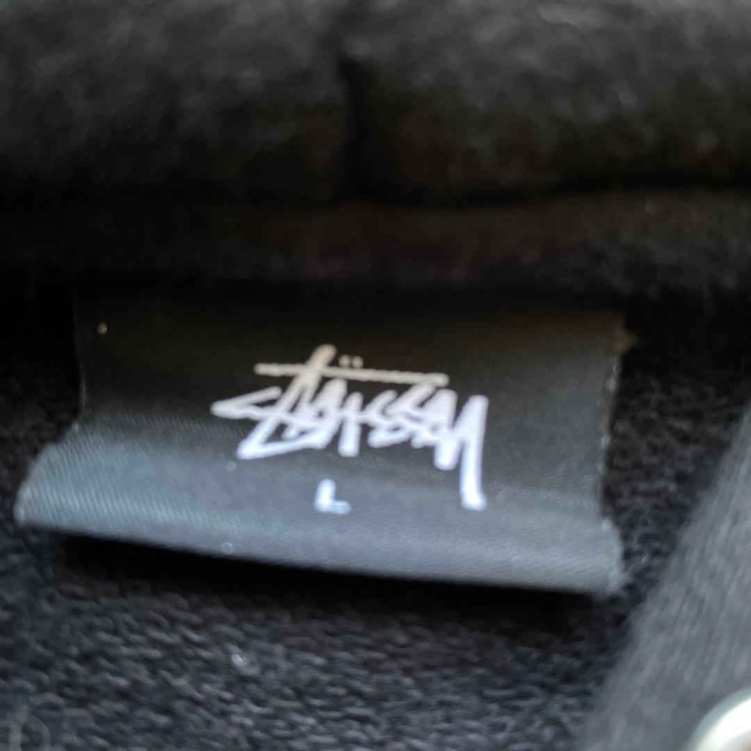 【Stüssy】ブラック パーカーL