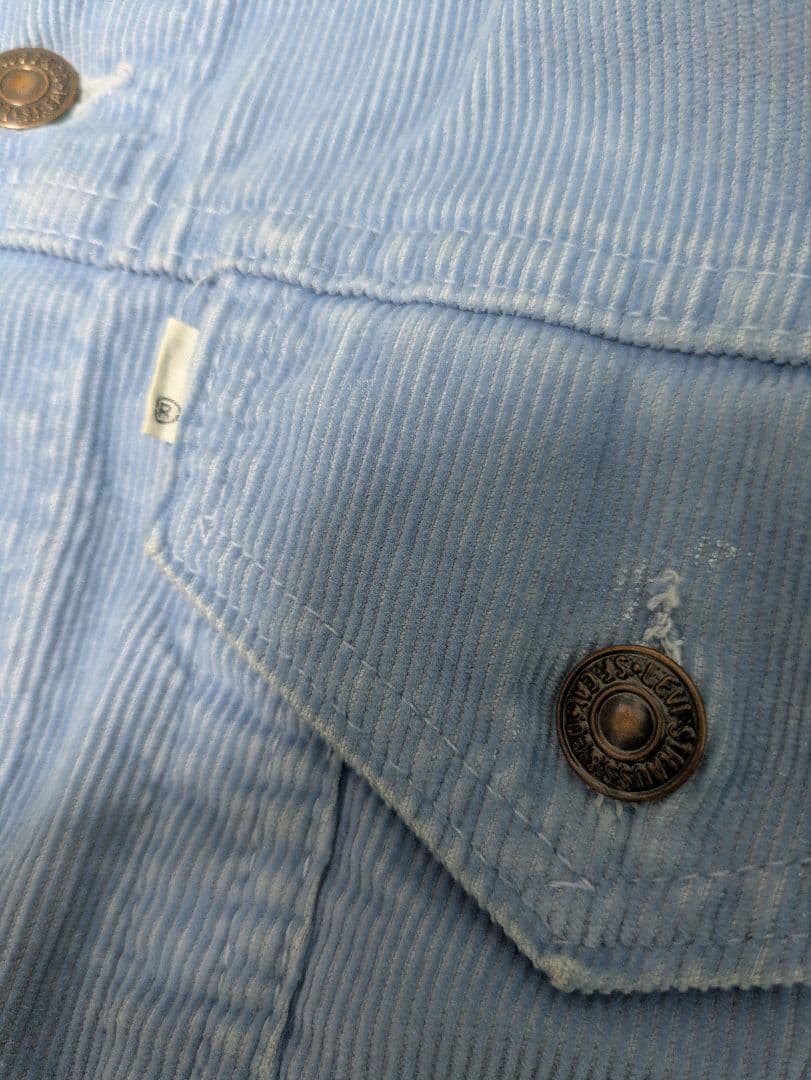 サックスブルー 42サイズ コーデュロイ　リーバイス　levi's 70505