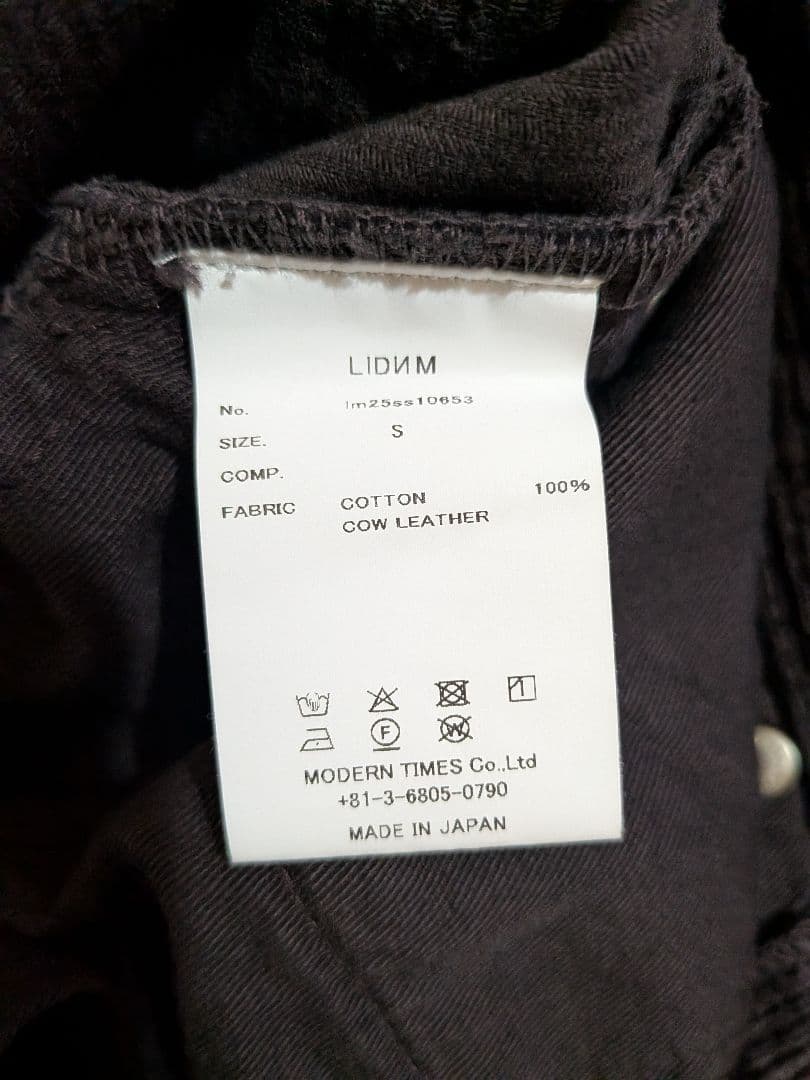 LIDNM SUNBURN AGED CORDUROY PANTS Sサイズ