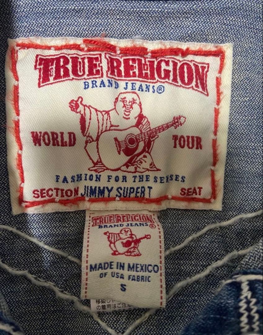 陸*様 1日限定値下げ‼️かつき君着用　true religion デニムジャケ