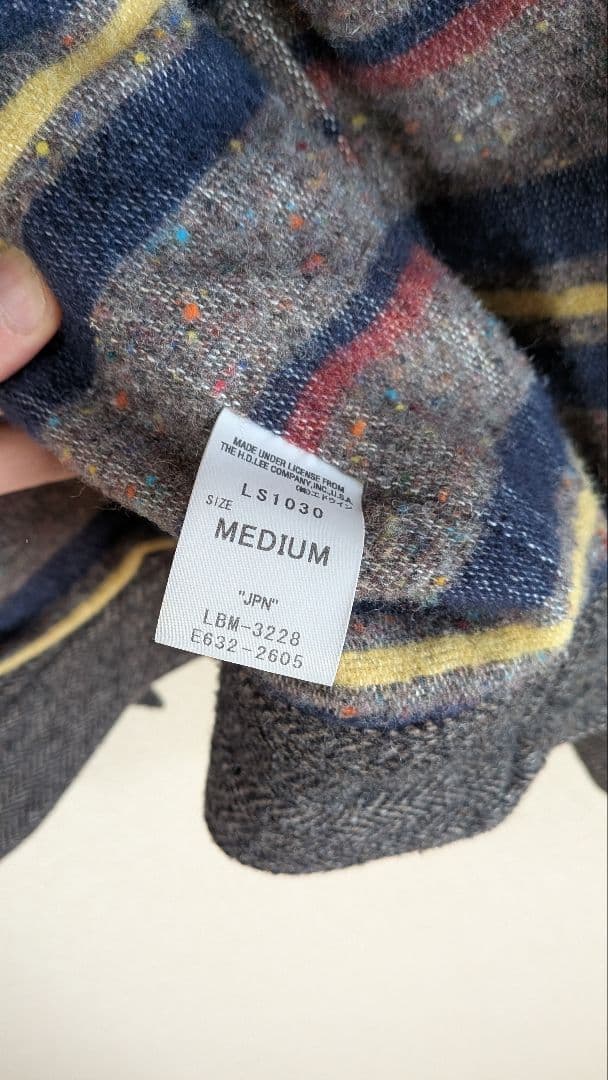 Lee ストームライダー Woolrich別注 ツイード 羊毛 M 美品