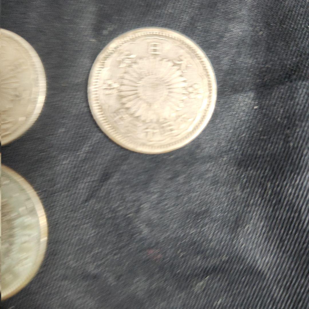 50銭銀貨、大明治42年、小大正12.13.14.昭和9年、合計7点