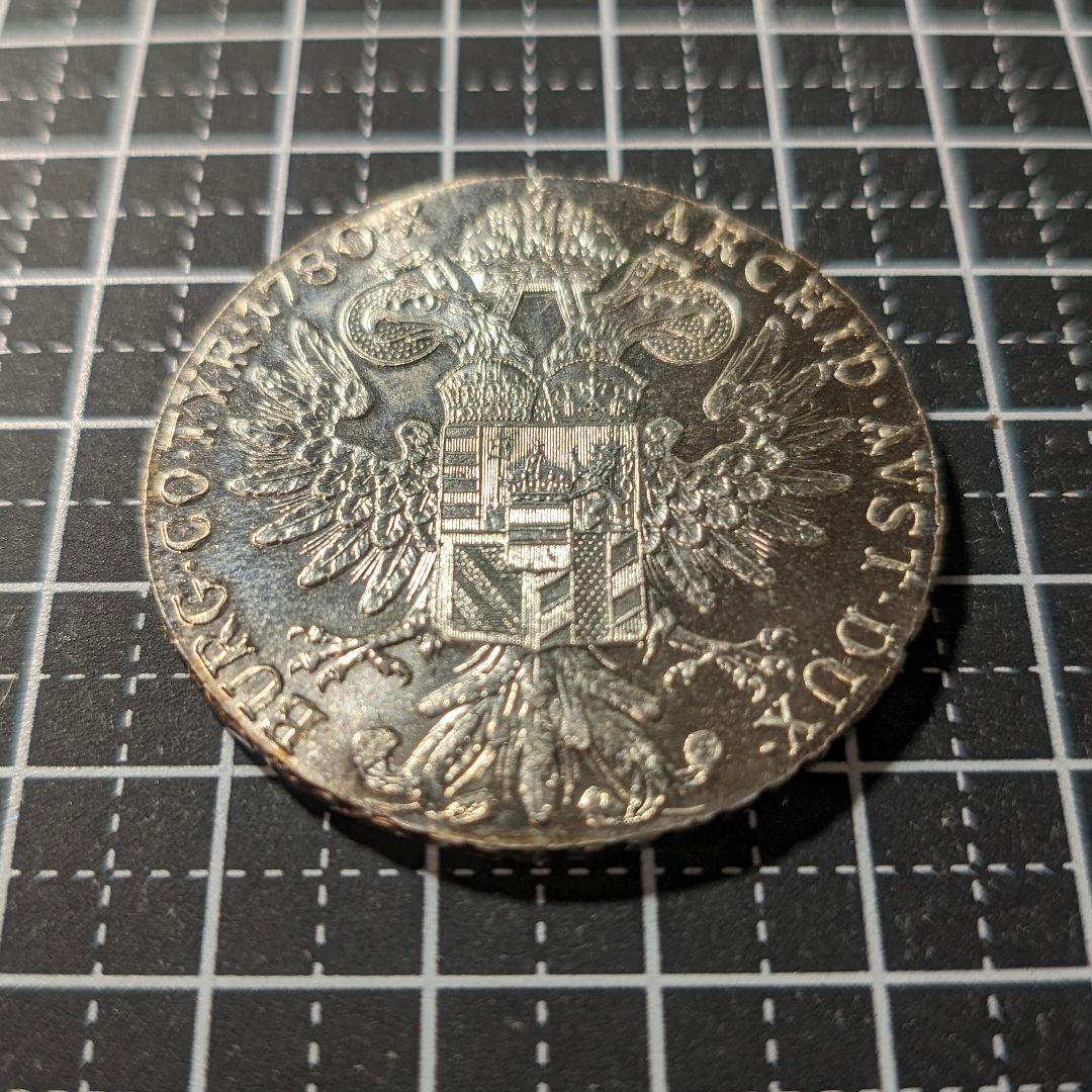 比重ok ターラー銀貨 本物 1780年リストライク シルバー マリア・テレジア