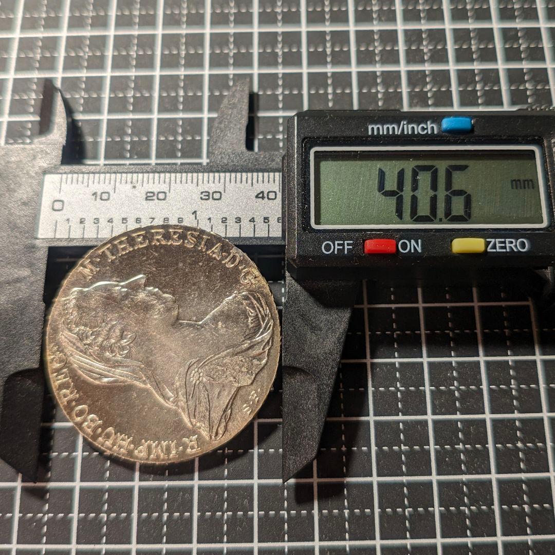 比重ok ターラー銀貨 本物 1780年リストライク シルバー マリア・テレジア