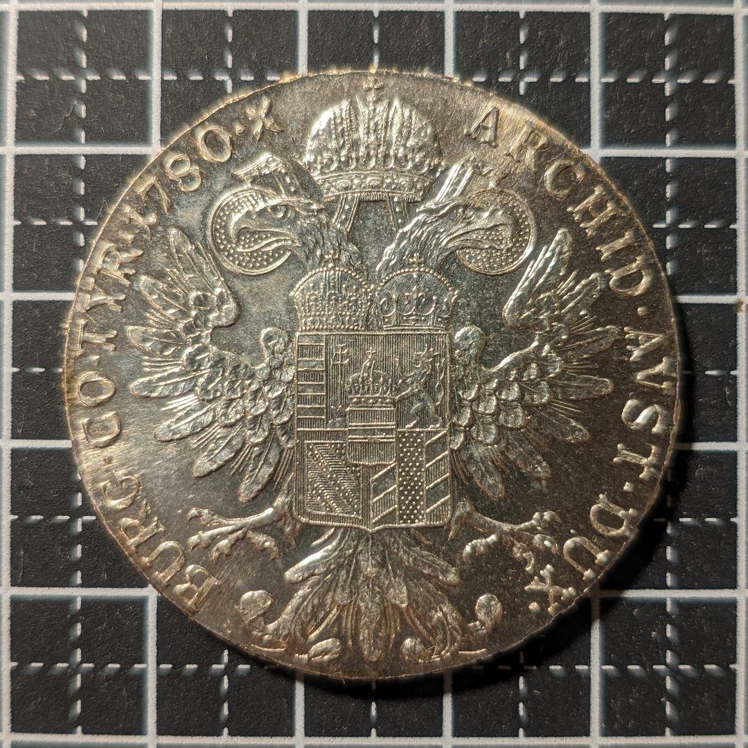 比重ok ターラー銀貨 本物 1780年リストライク シルバー マリア・テレジア