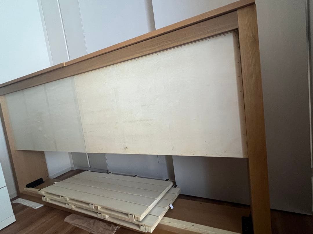 無印良品　収納つきシングルベッド