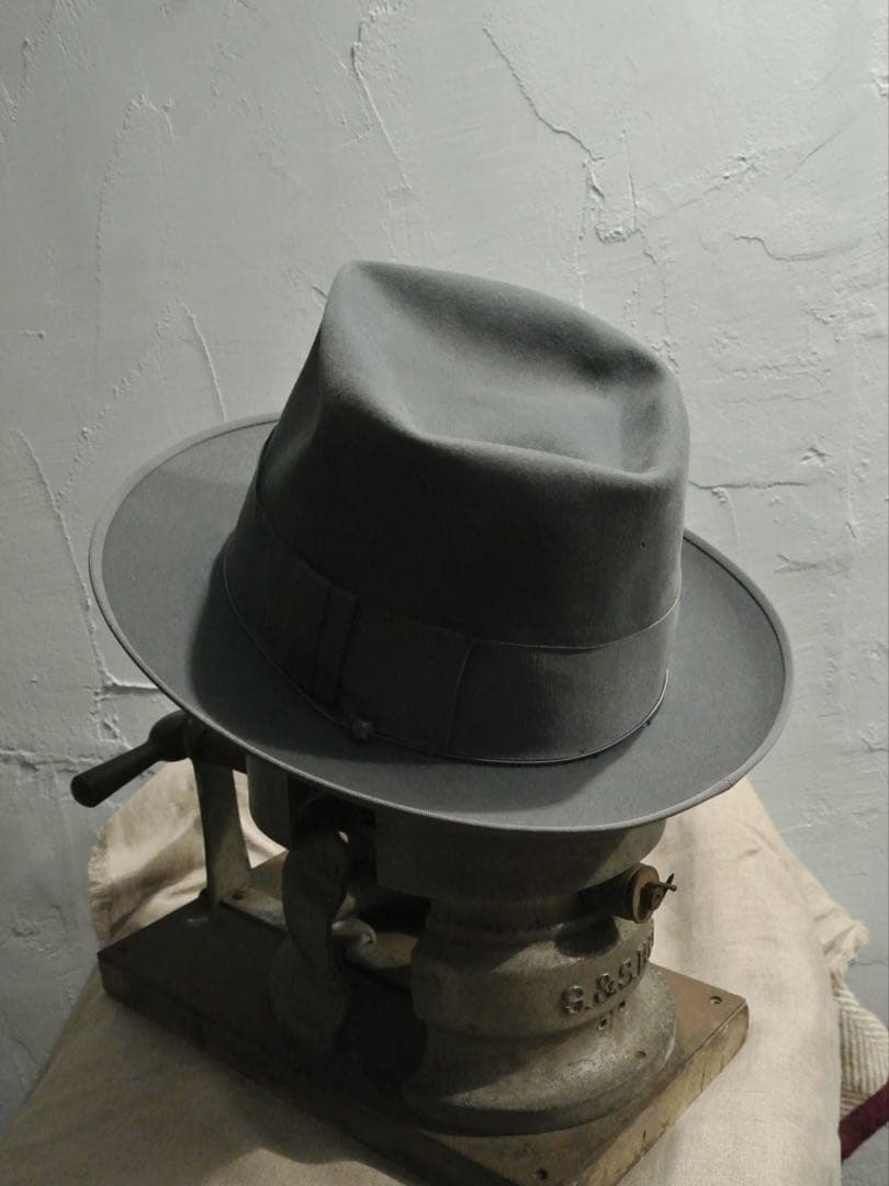 帽子 50s VINTAGE KNOX fedora hat 7 3/8 59cm