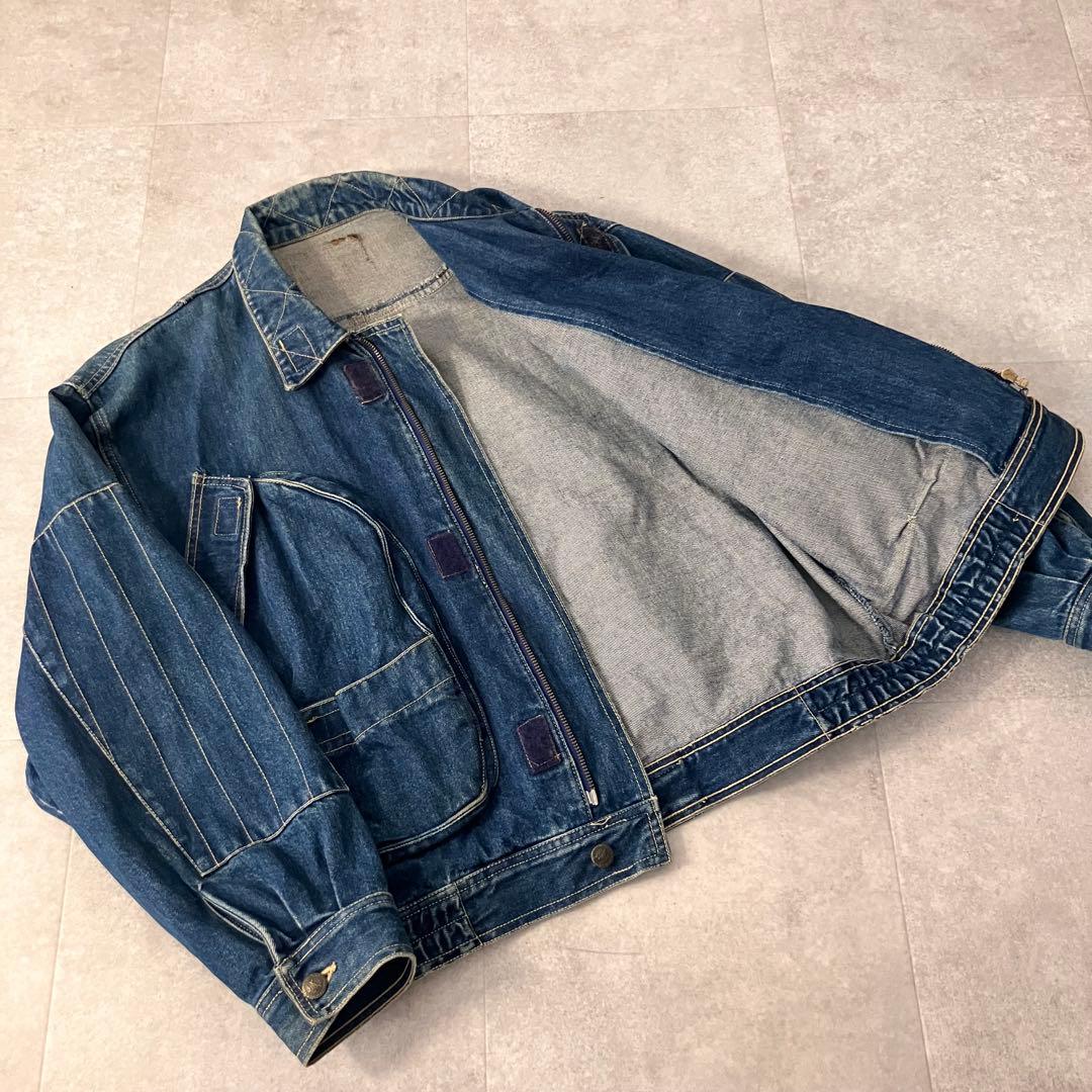 80s 90s archive unknown デニム ボンバージャケット