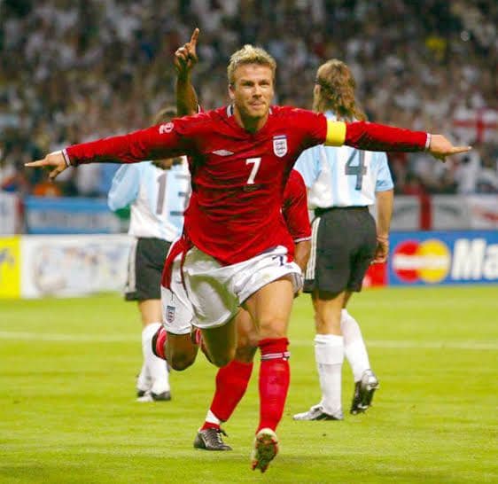 イングランド ベッカム ユニフォーム2002 ワールドカップ アルゼンチン戦