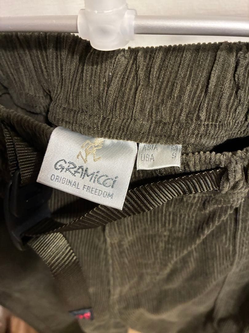 【美品】Gramicci コーデュロイルーズテーパードリッジパンツ M