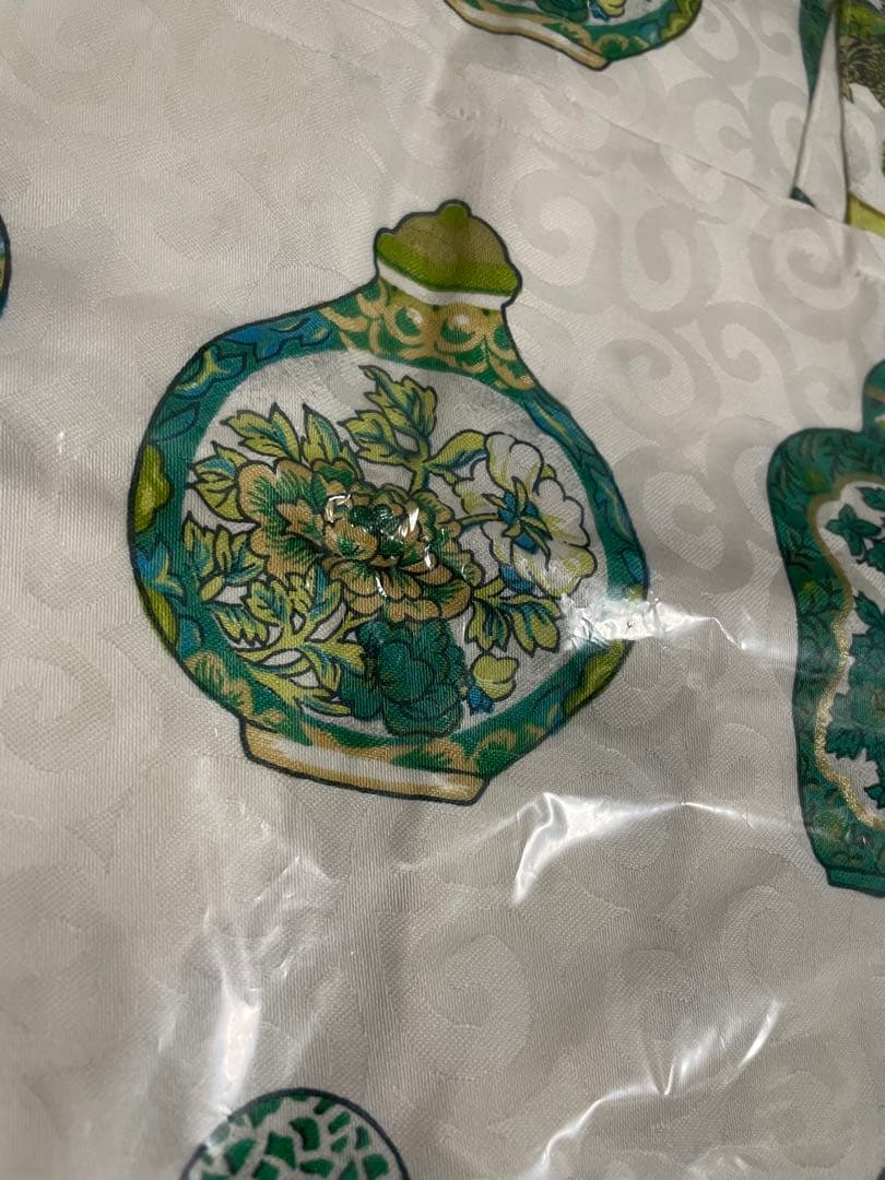 チャイナシーズ　China Seas エプロン　瓶　ボトル　白緑　鼻煙壷　レア