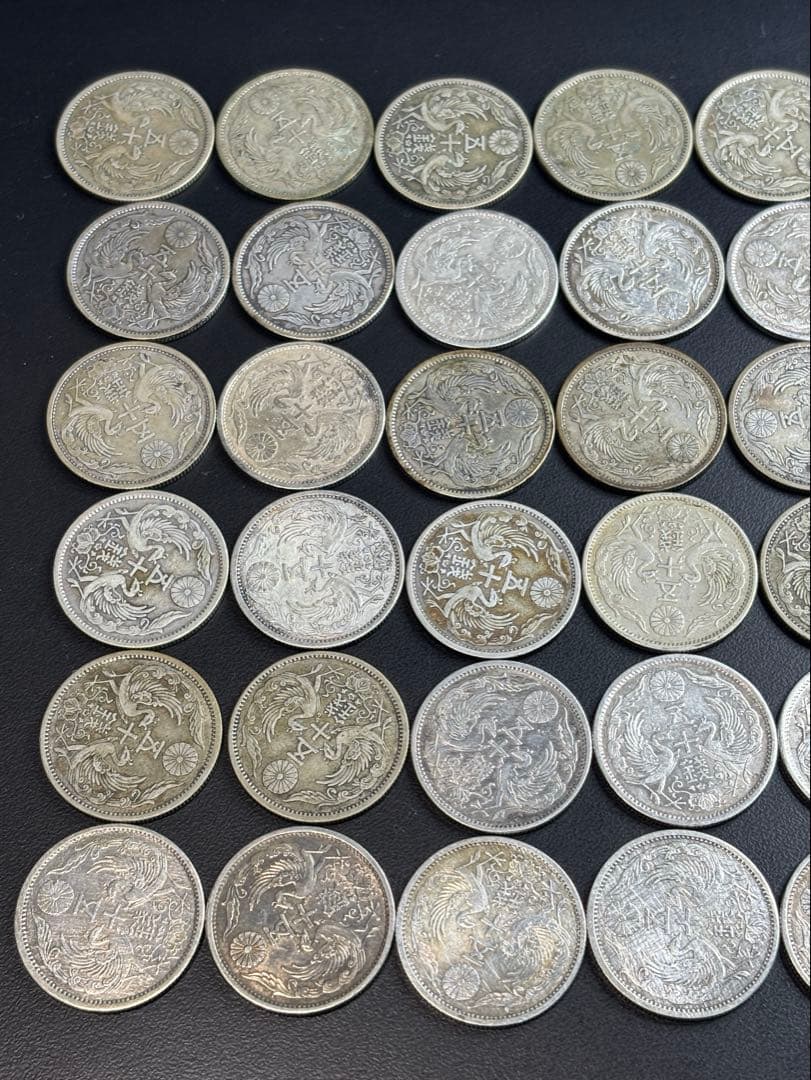 小型50銭銀貨 / 鳳凰50銭銀貨 / 小丸 48枚セット SV720