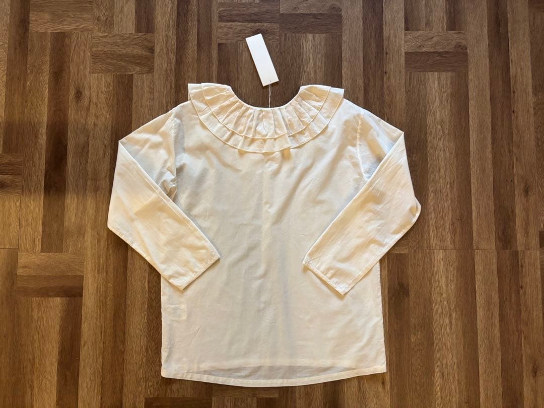トップス yoli simple frill blouse for gather