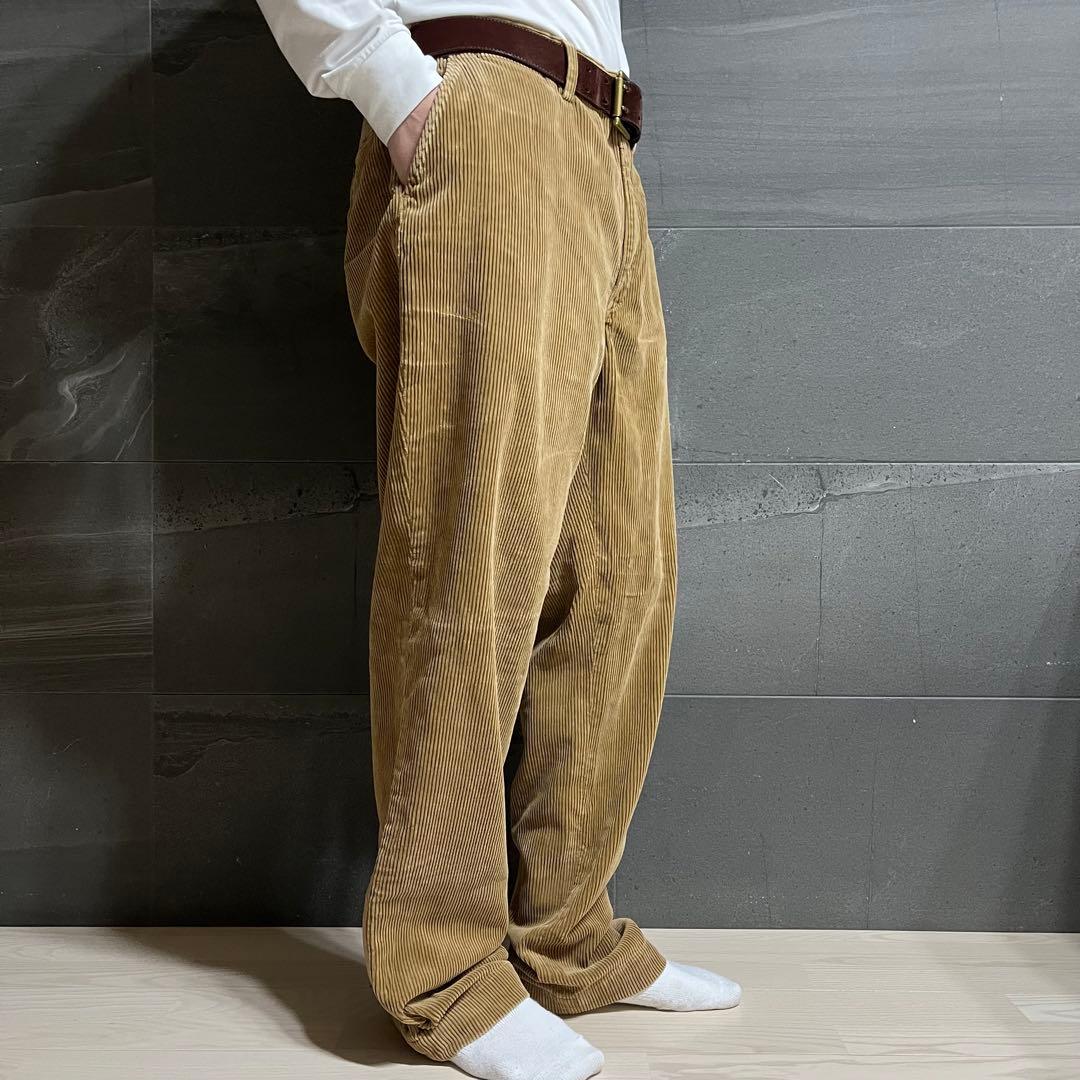 ラルフローレン コーデュロイ パンツ 太畝 36インチ キャメル