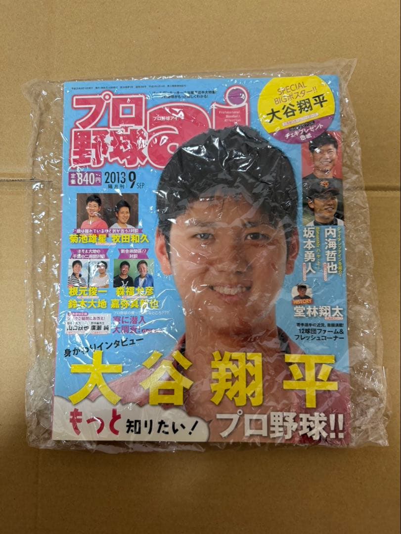 プロ野球 2013年9月号 大谷翔平特集
