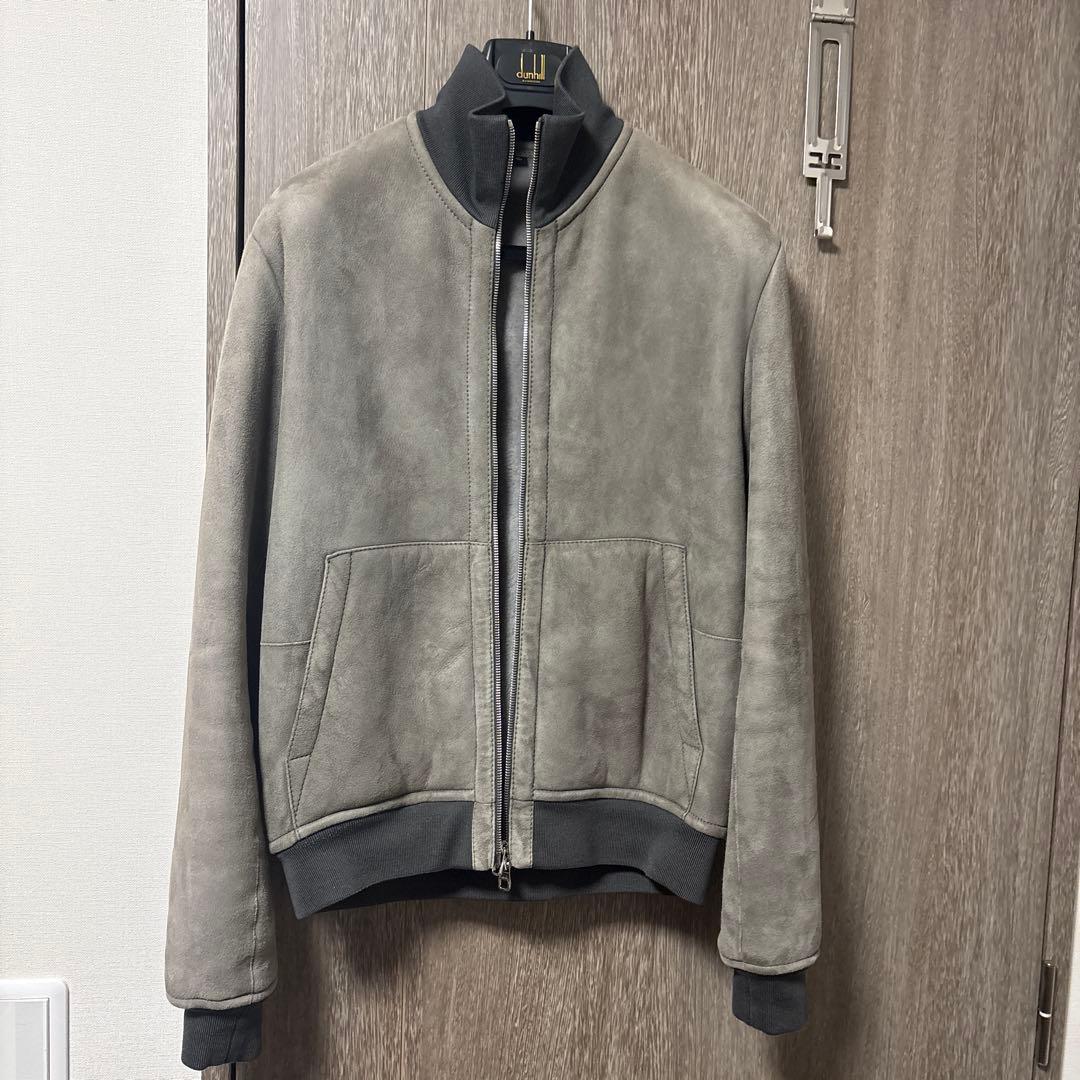 dunhill ムートン　レザージャケット　ブルゾン