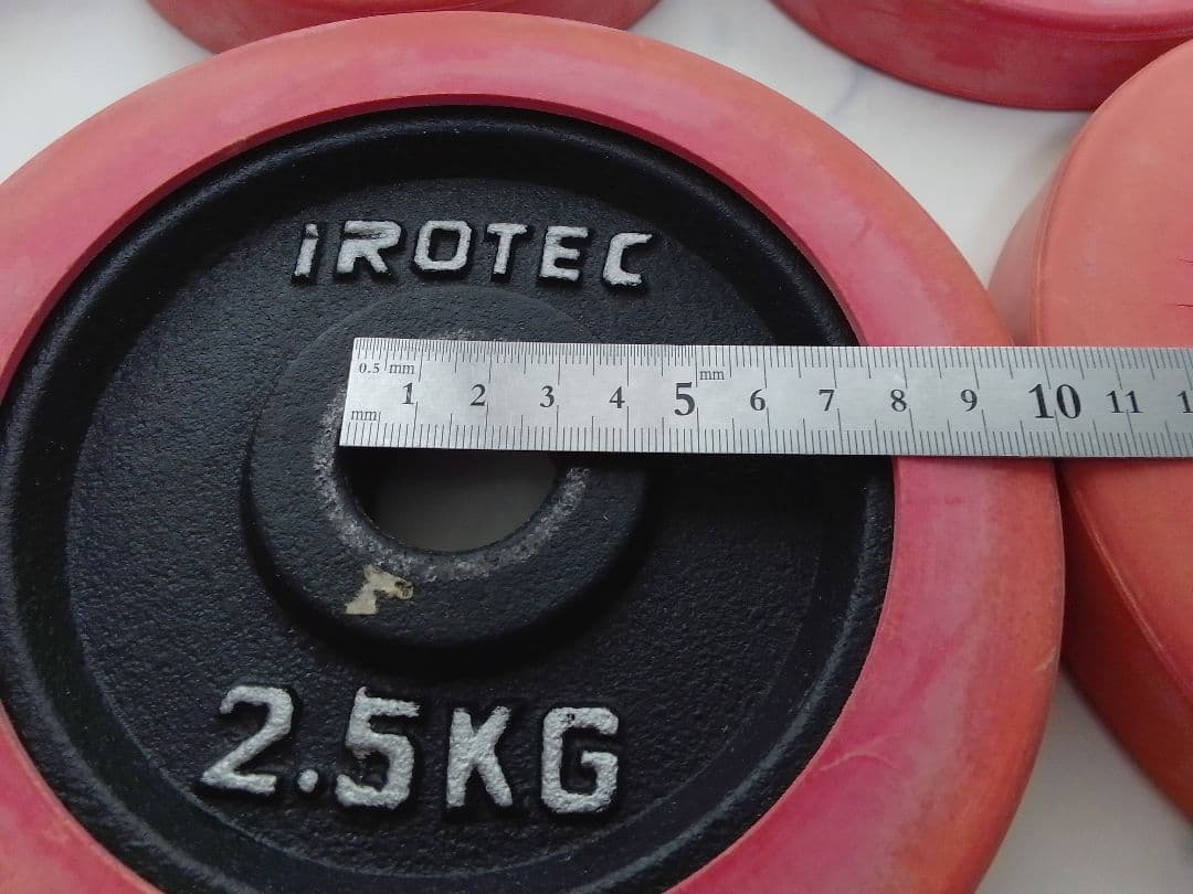 お*つ様 iROTEC ラバー付 ダンベル プレート 約20kg セット アイロ