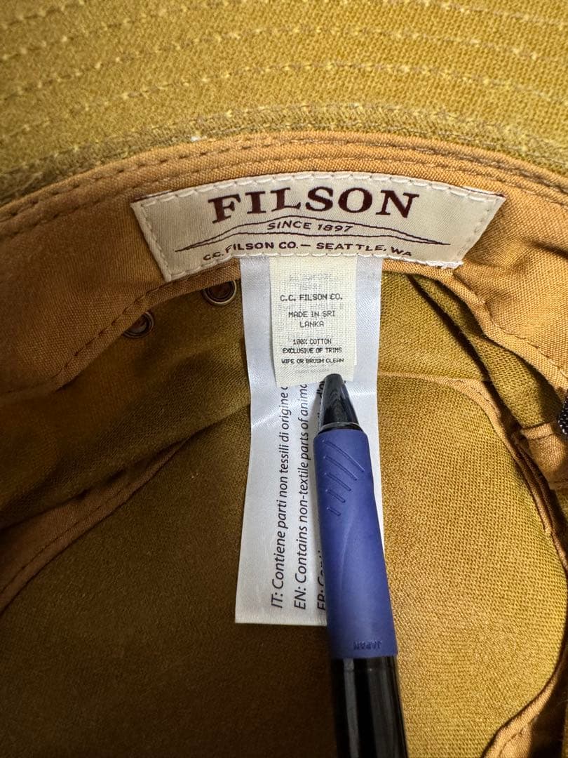 FILSON フィルソン ティンクロスパッカーハット TAN キャップ