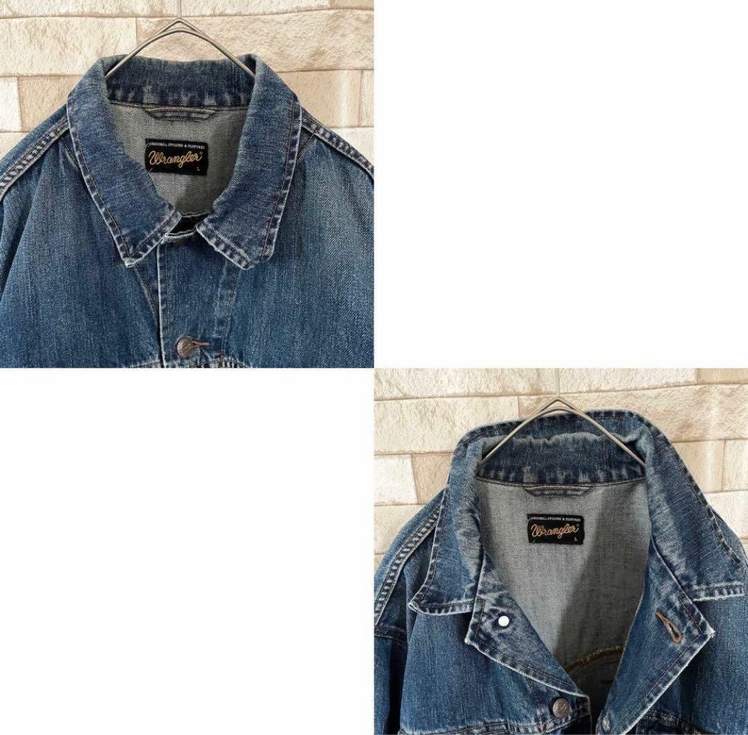 Wrangler ラングラー デニムジャケット Gジャン 刺繍 L