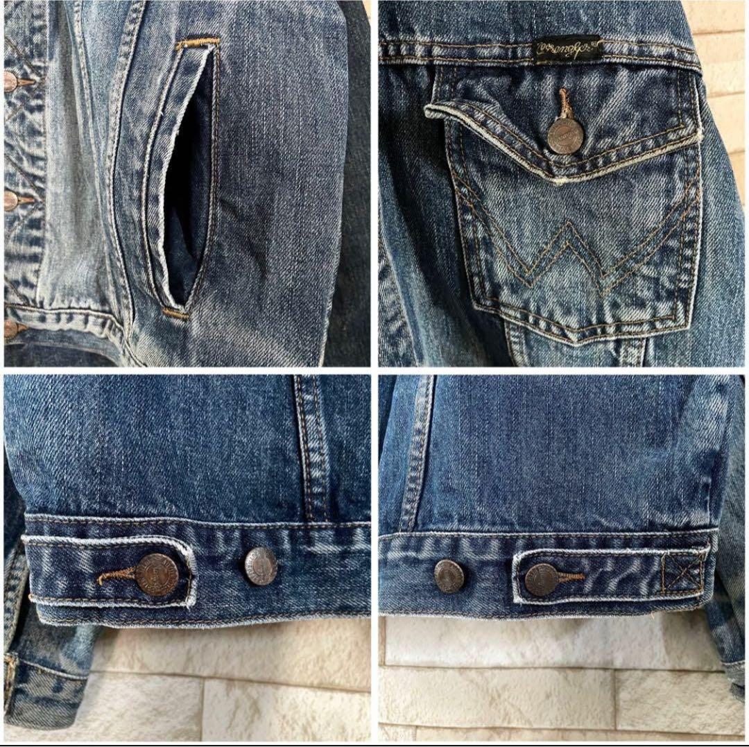 Wrangler ラングラー デニムジャケット Gジャン 刺繍 L