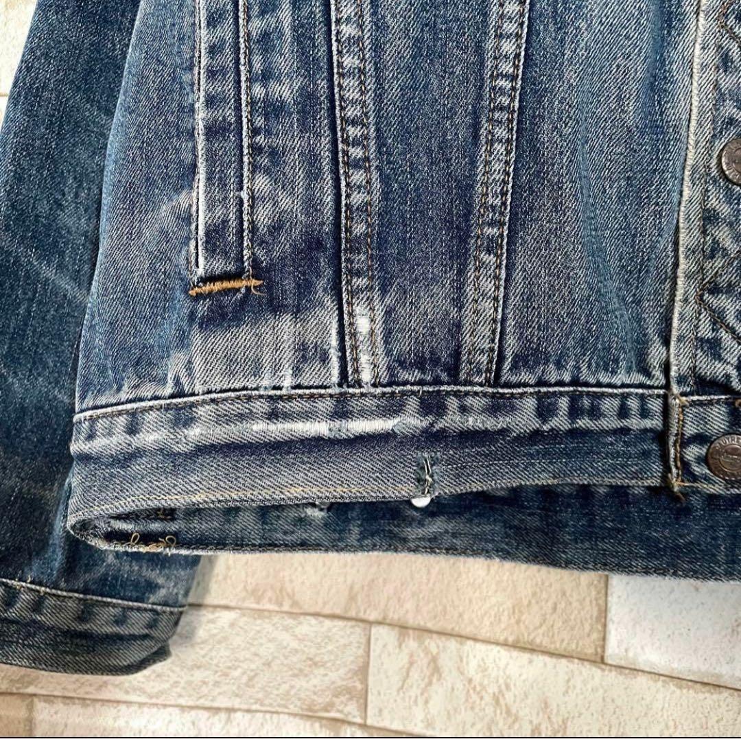 Wrangler ラングラー デニムジャケット Gジャン 刺繍 L