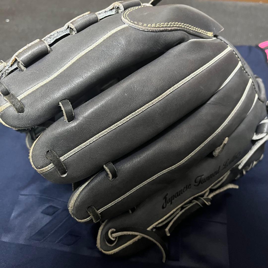 ZETT ネオステイタス 軟式 大人用 野球 グローブ グレー色 114