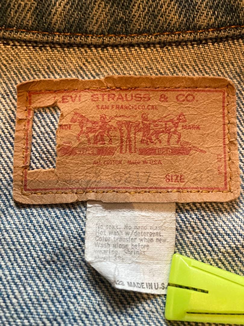 70~80s Levi's リーバイス デニムジャケット USA製 ケアタグ38