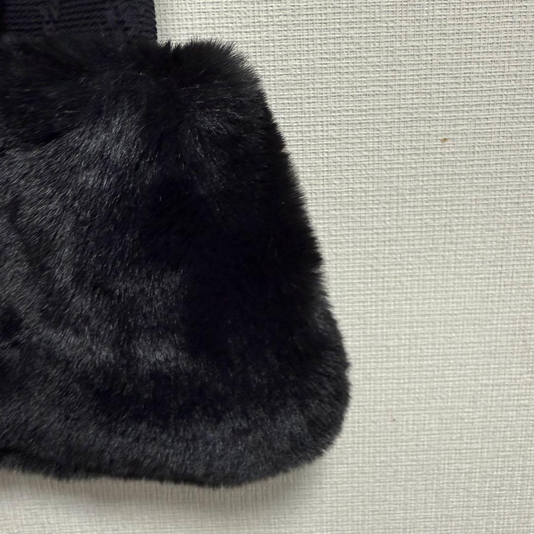 【美品】charmantsac シャルマントサック　ファー巾着
