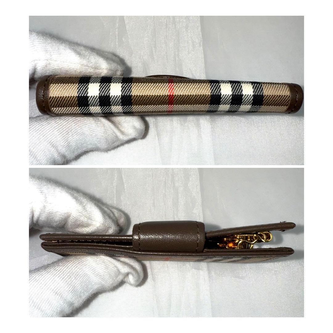 ✨美品✨Burberry バーバリー ノバチェック 4連キーケース ベージュ