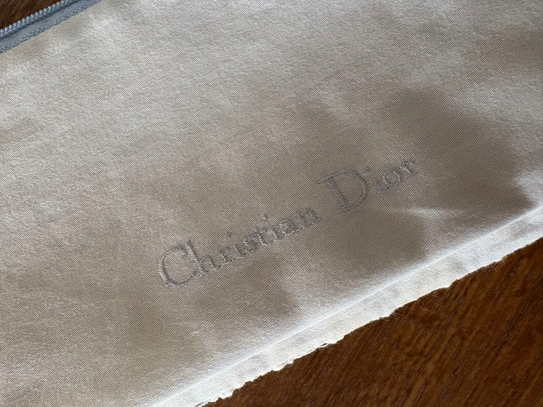 Christian Dior 水色 レース 折りたたみ傘