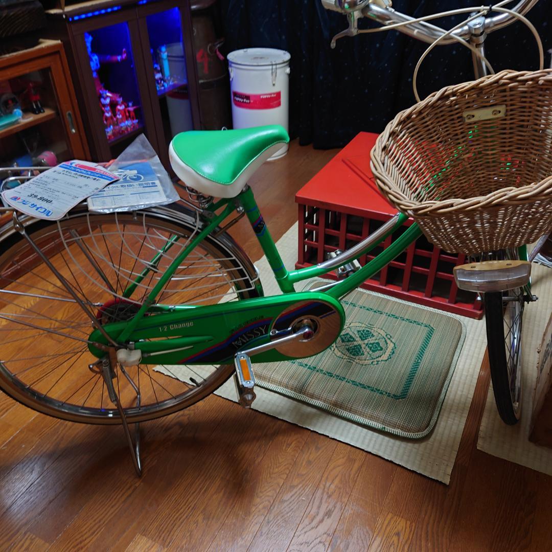 ■未走行車■日米富士自転車　当時物昭和レトロ自転車　美品　ママチャリ　デコチャリ