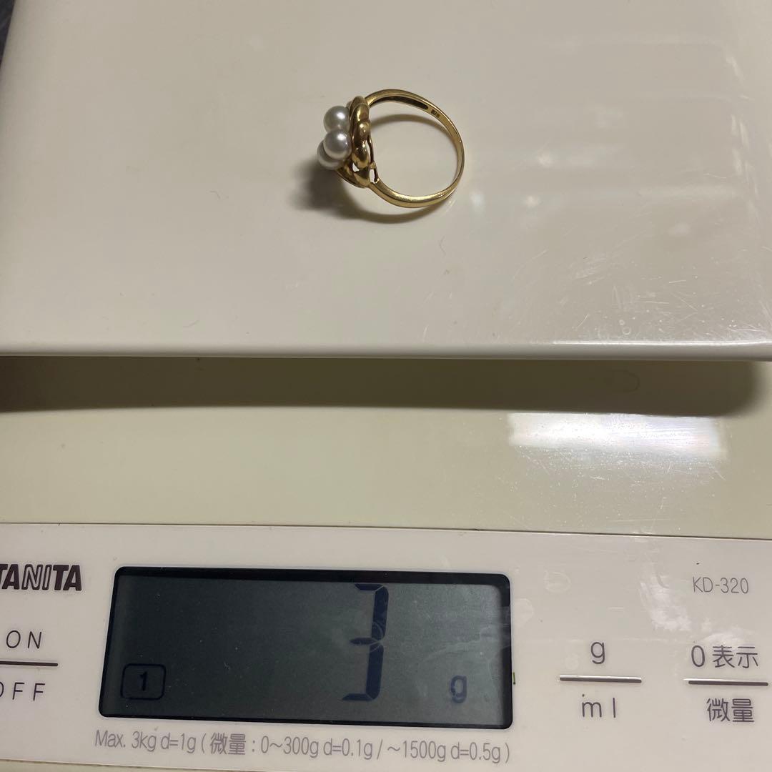 指輪　リング　K18 PT900 合計6g 0.15 0.30 金　プラチナ