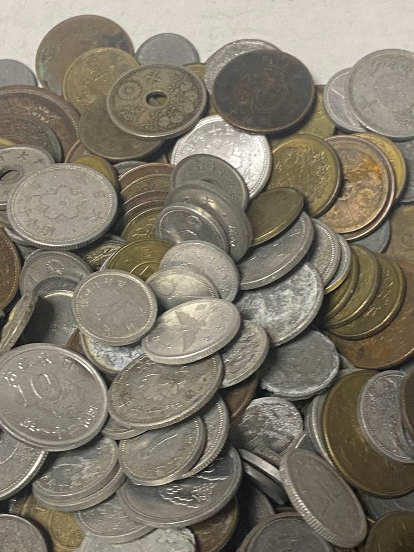 古銭 銅貨黄銅貨青銅貨ニッケル貨錫貨アルミ貨など大量 2.5㎏ NO.64