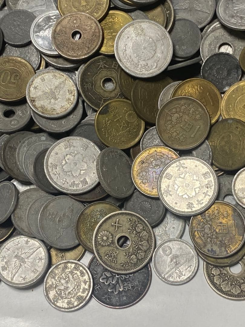 古銭 銅貨黄銅貨青銅貨ニッケル貨錫貨アルミ貨など大量 2.5㎏ NO.64