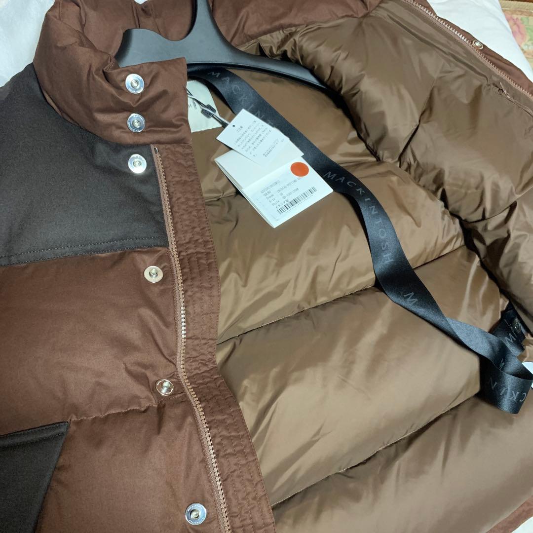 【新品、未使用】激レア‼️MACKINTOSH ダウンベスト 38 ブラウン