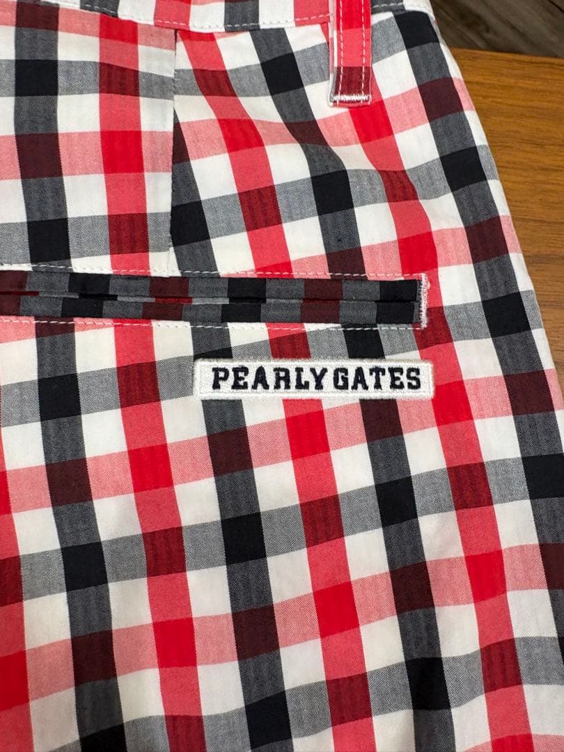 PEARLY GATES チェック柄 ゴルフパンツ サイズ4